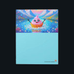 Kawaii Cupcake Dreams Notepad<br><div class="desc">Palais de Marigold St. May creates unique stationery for those that love all things cute,  Kawaii,  floral,  and colorful. Note that the designs are created for the large notepad or stationery sheets. If you would like a different size notepad,  stationery,  or anything else,  please contact me!</div>