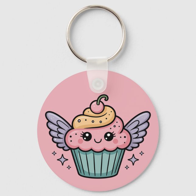  Kawaii Cupcake Keychain (Front)