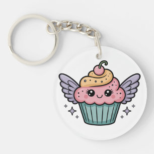 Kawaii Cupcake Keychain
