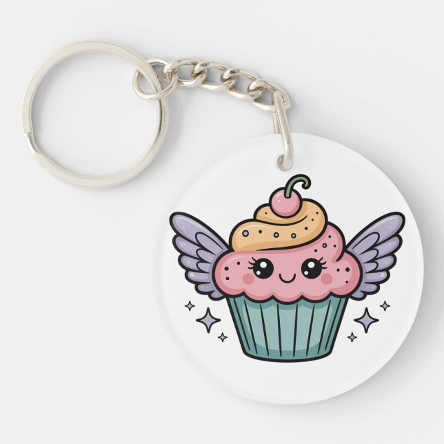  Kawaii Cupcake Keychain (Front)