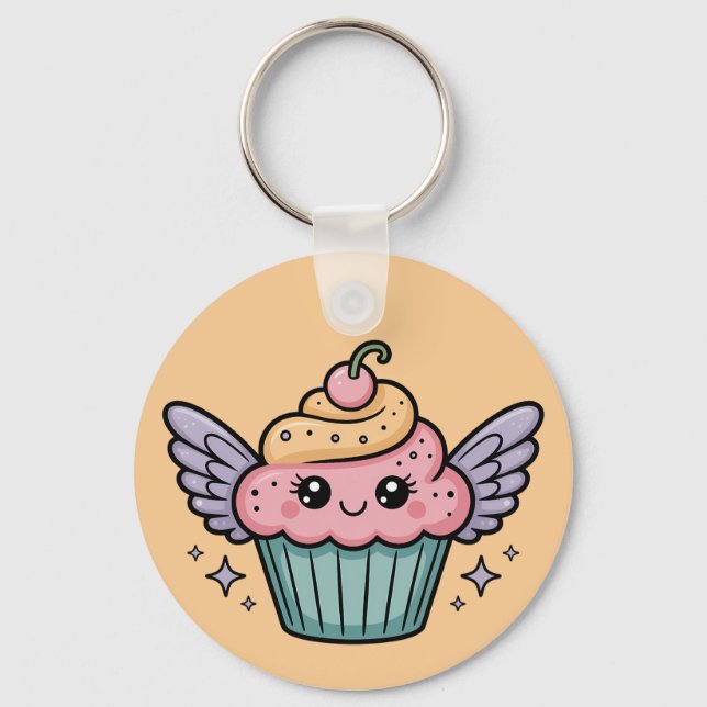  Kawaii Cupcake Keychain (Front)