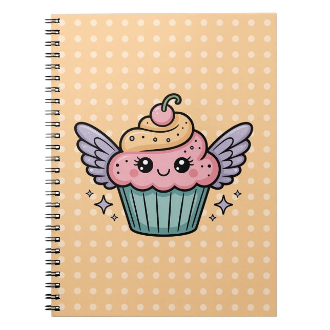 Kawaii Cupcake Notebook (Front)