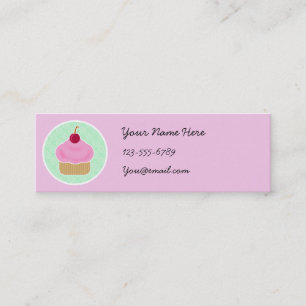 Kawaii Cupcake Skinny Profile Cards