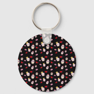 Kawaii Cupcakes Pattern accessories Keychain
