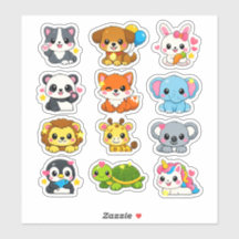 Kawaii Cute Animals Student Reward Stickers