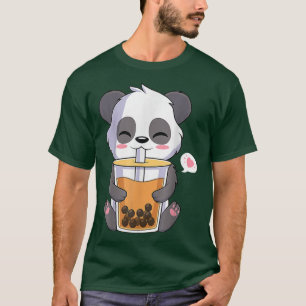 Kawaii Cute Anime Panda Otaku Japanese Bubble Boba T-Shirt