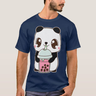Kawaii Cute Boba Panda Bear Strawberry Bubble Pear T-Shirt