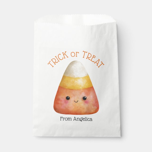 Kawaii Cute Candy Corn Kids Halloween Favour Bag (Front)