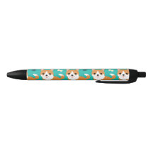 Kawaii Cute Corgi dog simple illustration pattern