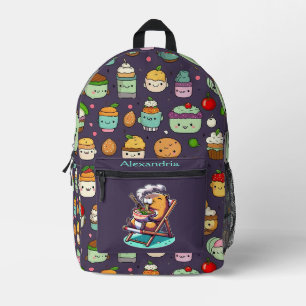 Kawaii Cute Custom Ramen Printed Backpack