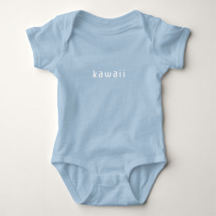 Kawaii Cute In Japanese Blue Baby Boy Bodysuit