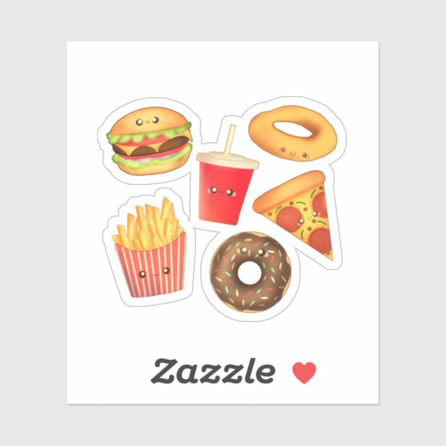Kawaii Cute Junk Food  (Sheet)