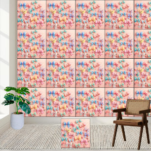 Kawaii Cute Nursery Pastel Bows & Candies Pattern  Wallpaper