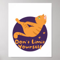 Kawaii cute orange cat doing yoga poses