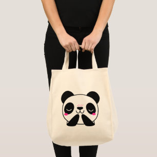 Kawaii Cute Panda T-Shirt Tote Bag