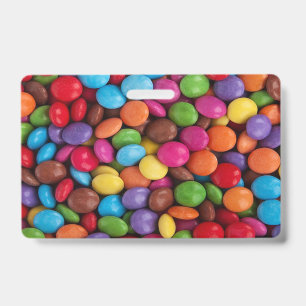 kawaii cute sweets rainbow colours chocolate candy badge