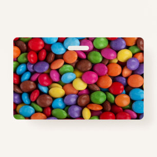 kawaii cute sweets rainbow colours chocolate candy badge