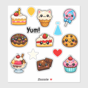 Kawaii Cute Sweets Student Reward Stickers