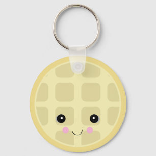 kawaii cute waffle keychain