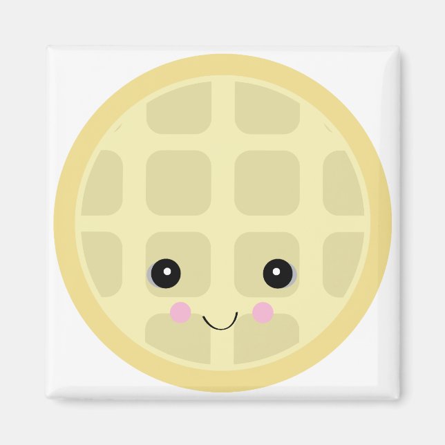 kawaii cute waffle magnet (Front)