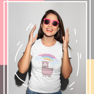 Kawaii Cutie Lame with colourful Rainbow T-Shirt