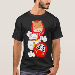 Kawaii Daruma Japanese New Year 2026 Year Of The H T-Shirt