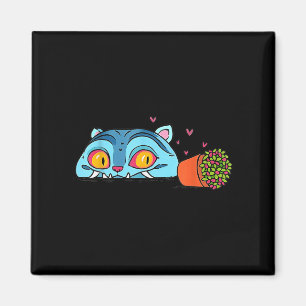 Kawaii Demon Cat Funny Anime Otaku Japanese Magnet