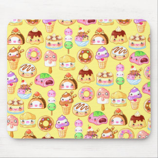 Kawaii Dessert Friends Mousepad