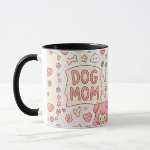 Kawaii Dog Mom Mug - cute mug for dog lovers