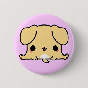 Kawaii Dog (You change the Background!) 2 Inch Round Button