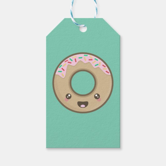 Kawaii doughnut gift tags (Front)