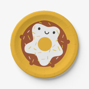 Kawaii Doughnut Paper Plate