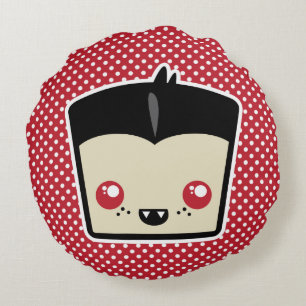 Kawaii Dracula Round Pillow