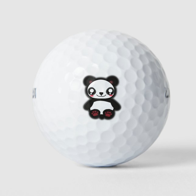 Kawaii drôle de panda balle de golf (Devant)