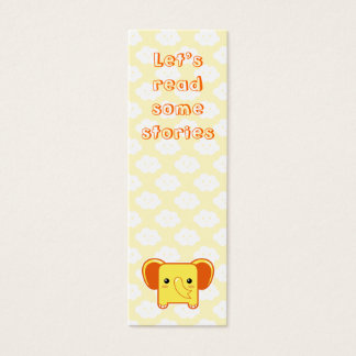 Kawaii elephant bookmark