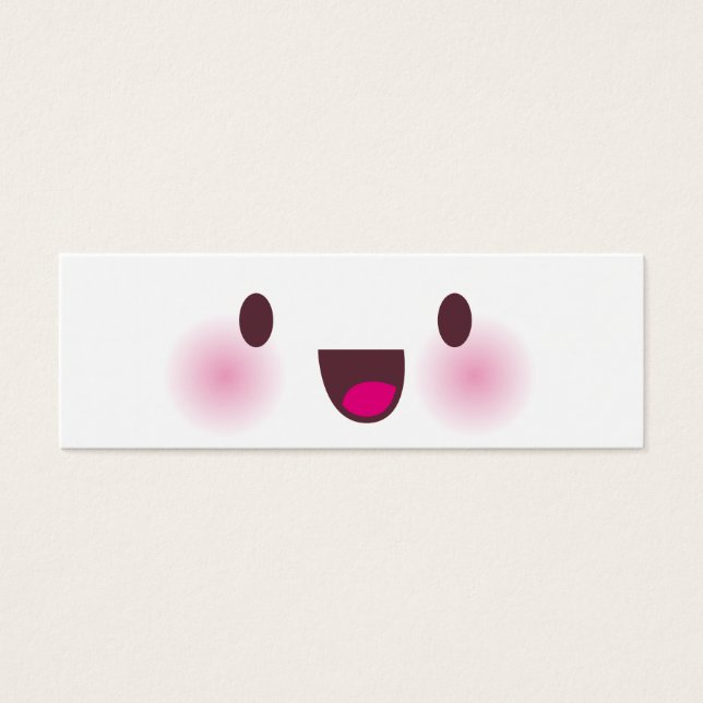 Kawaii face bookmark (Front)