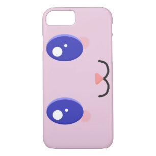 Kawaii Face Custom Colour Phone Case