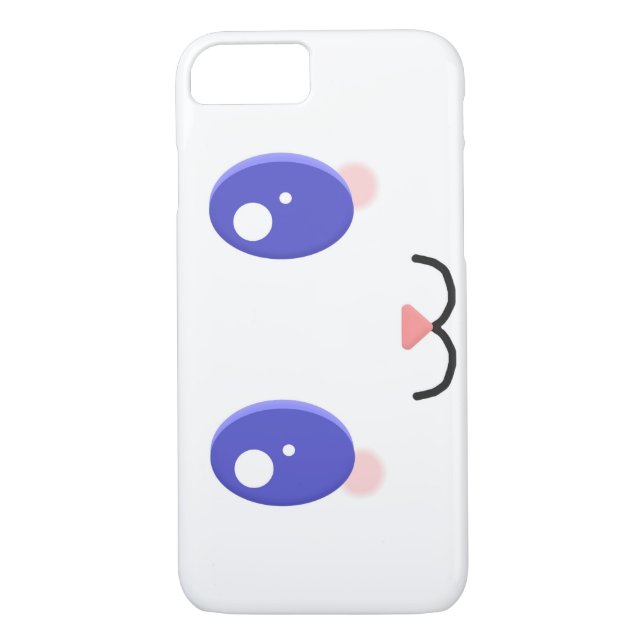 Kawaii Face Phone Case (Back)