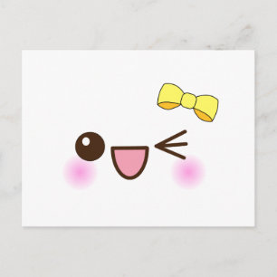 Kawaii face! postcard