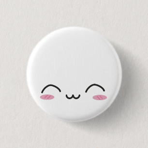Kawaii Faces 1 Inch Round Button