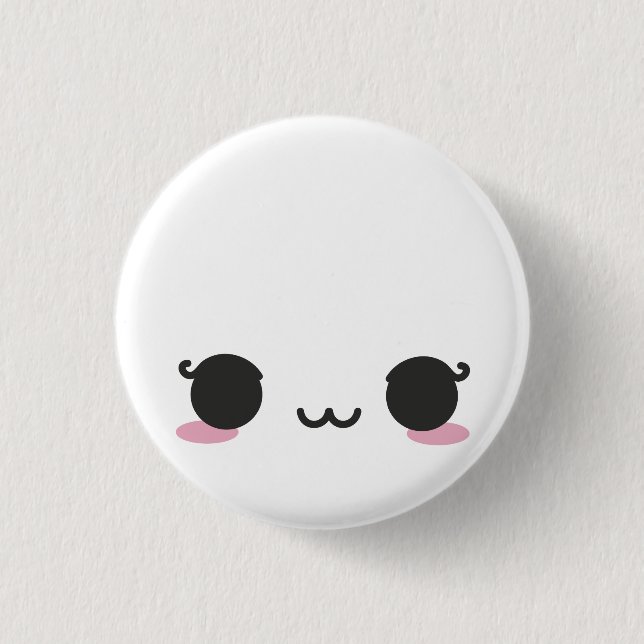 Kawaii Faces 1 Inch Round Button (Front)