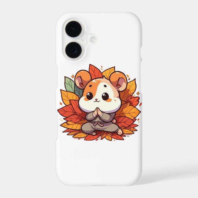 Kawaii fall hamster yoga (Back)