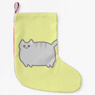 Kawaii Fat Cat Small Christmas Stocking