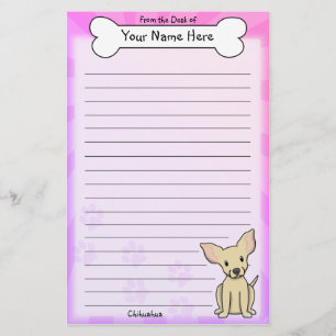 Kawaii Fawn Chihuahua Stationery