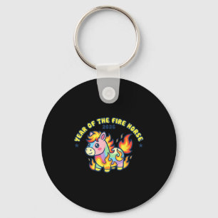 Kawaii Fire Horse Shirt - Year Of The Fire Horse 2 Keychain