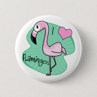 Kawaii Flamingo Gifts 2 Inch Round Button