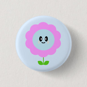 KAWAII FLOWER CUTE PIN BUTTON