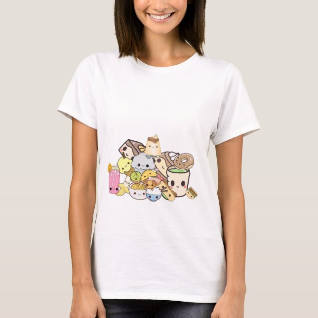 Kawaii foods T-Shirt (Front)