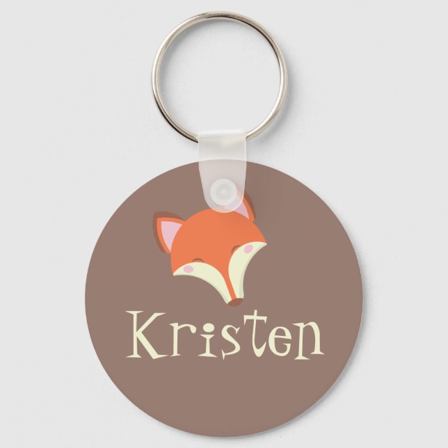 Kawaii Fox Keychain (Front)