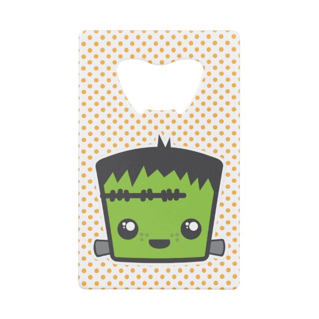 Kawaii Frankenstein Bottle Opener Credit Card Bottle Opener (Front)